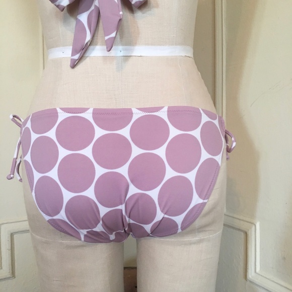 VS Smoky Lilac String Tie Bikini Swimsuit Bottoms - Picture 6 of 9